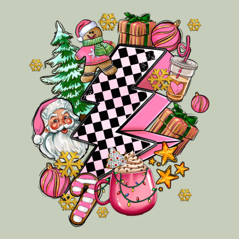 Pink Christmas Lightning Bolt Long Sleeve Tee by AdoDesignShop | Teevron