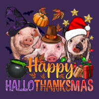 Happy Hallothanksmas Pigs Premium Hoodie | Teevron