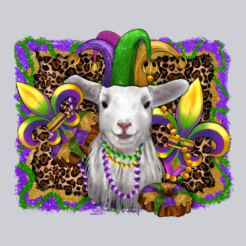 Mardi Gras Baby Sheep King Cake Fleur De Lis Heavyweight Sweatshirt by RanaPortraitStore | Teevron