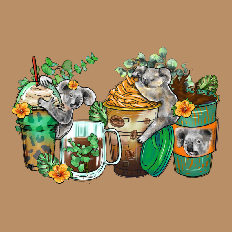 Koala Coffee Cups Vintage Hoodie by Zillion Design Studio | Teevron