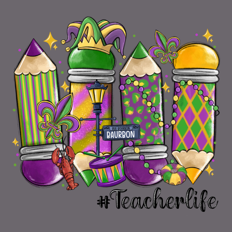 Mardi Gras Teacher Life Premium Sweatshirt by MaliasSmallBusiness | Teevron
