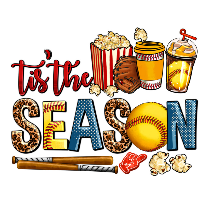 Tis The Season Softball Ladies Tee by AdoDesignShop | Teevron