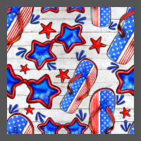 4th Of July Flip Flops Seamless Pattern Zipper Hoodie | Teevron