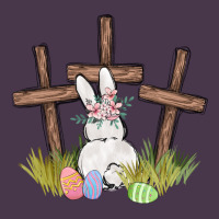 Floral Watercolor Easter Bunny Cross Heavyweight Hoodie | Teevron