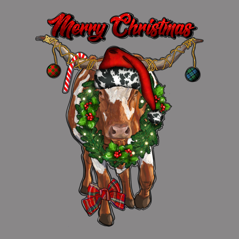 Merry Christmas Longhorn Cow Vintage Tee by RanaPortraitStore | Teevron