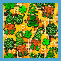 St. Patricks Gnomies Seamless Pattern Premium Hoodie | Teevron