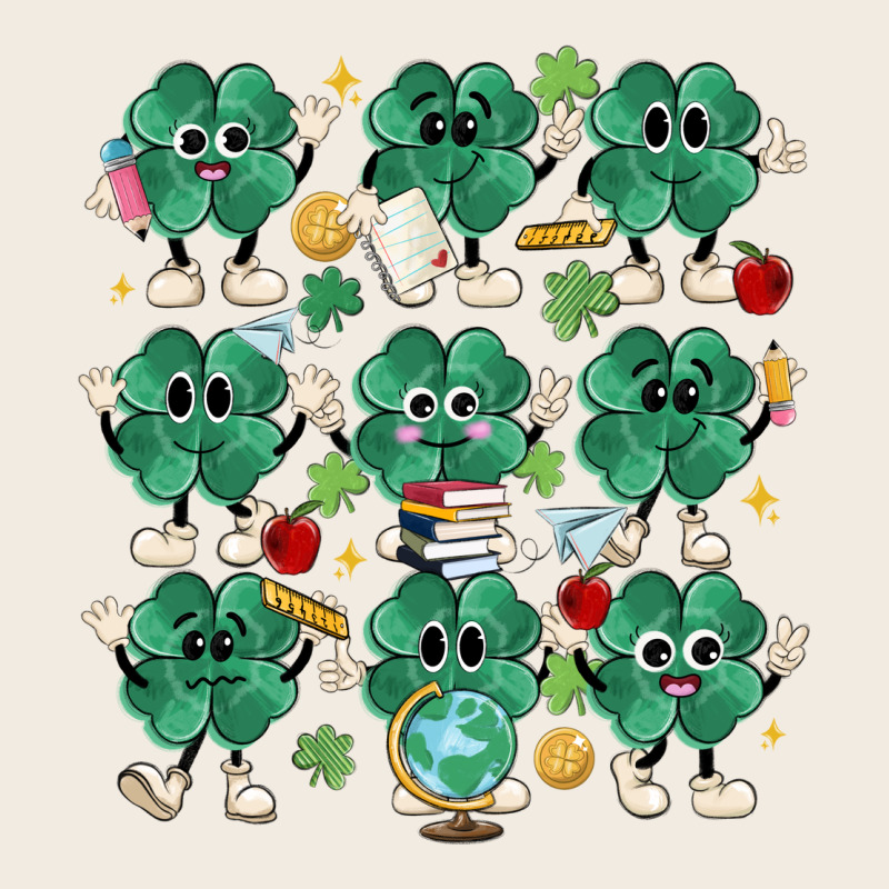 Teacher St Patrick Day Clovers Premium Sweatshirt by MaliasSmallBusiness | Teevron