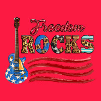 Freedom Rocks With Guitar Zipper Hoodie | Teevron