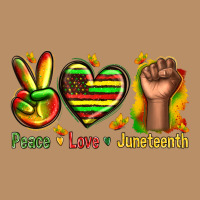 Peace Love Juneteenth Vintage Hoodie | Teevron