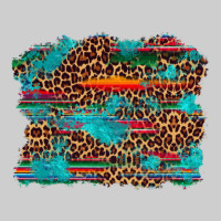 Western Serape Leopard Turquoise  Background Premium Tee | Teevron