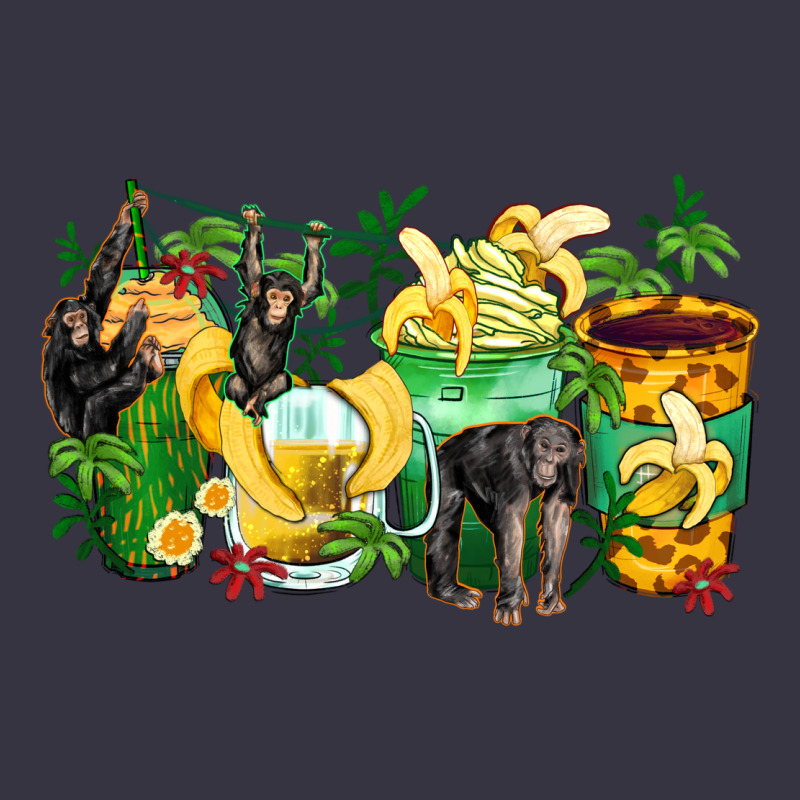 Monkey Coffee Cups Vintage Hoodie by Zillion Design Studio | Teevron