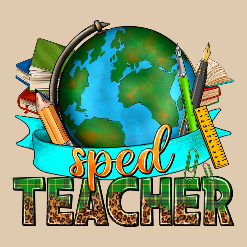 Sped Teacher With Earth Globe Heavyweight Sweatshirt by texasbilliewilder | Teevron