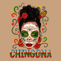 Mexicana Skull Girl Messy Bun Vintage Tee | Teevron