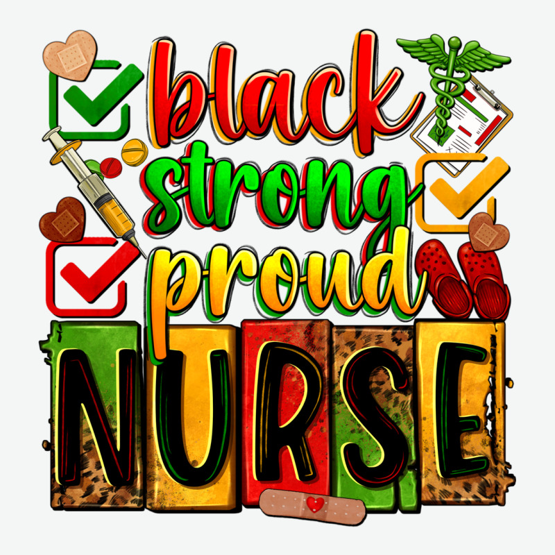 Black Strong Proud Nurse Juneteeenth Urban Heavy Tee by Zillion Design Studio | Teevron