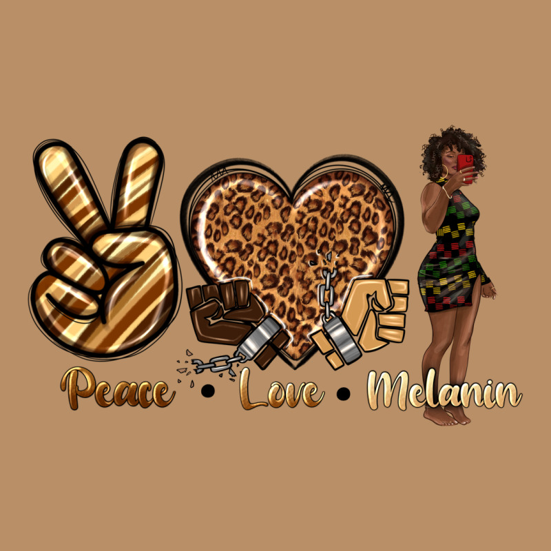 Peace Love Melanin Vintage Hoodie by texasbilliewilder | Teevron