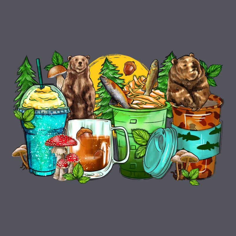 Bear Coffee Cups Vintage Hoodie by Zillion Design Studio | Teevron