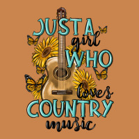 Just A Girl Who Loves Country Music Heavyweight Hoodie | Teevron