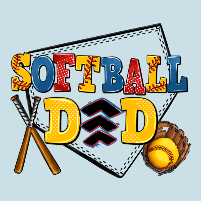 Softball Dad Ladies Tee by AdoDesignShop | Teevron
