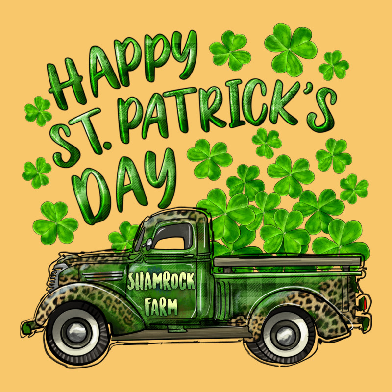 Happy St. Patrick's Day Shamrock Farm Truck Vintage Hoodie by RanaPortraitStore | Teevron