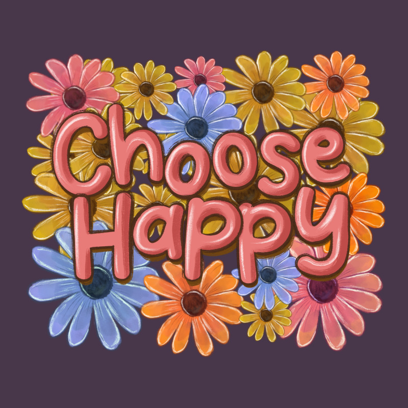 Choose Happy Heavyweight Hoodie by MaliasSmallBusiness | Teevron