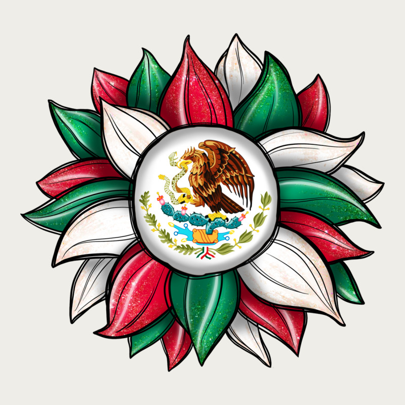 Sunflower Mexican Flag Zipper Hoodie by JahusDesignShop | Teevron