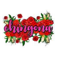 Chingona With Roses Long Sleeve Tee | Teevron