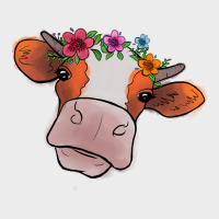 Cow With Flowers Urban Hoodie | Teevron