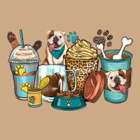 English Bulldog Coffee Cups Vintage Hoodie | Teevron