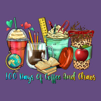100 Days Of Coffee And Chaos Coffee Cups Vintage Hoodie | Teevron