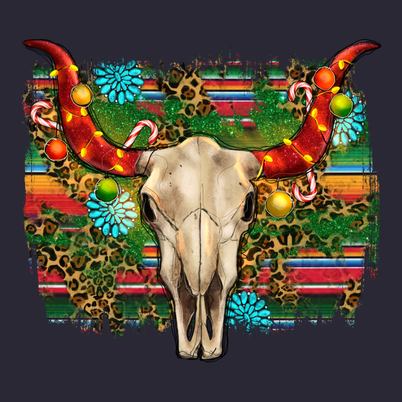 Western Christmas Bull Skull Vintage Tee by RanaPortraitStore | Teevron