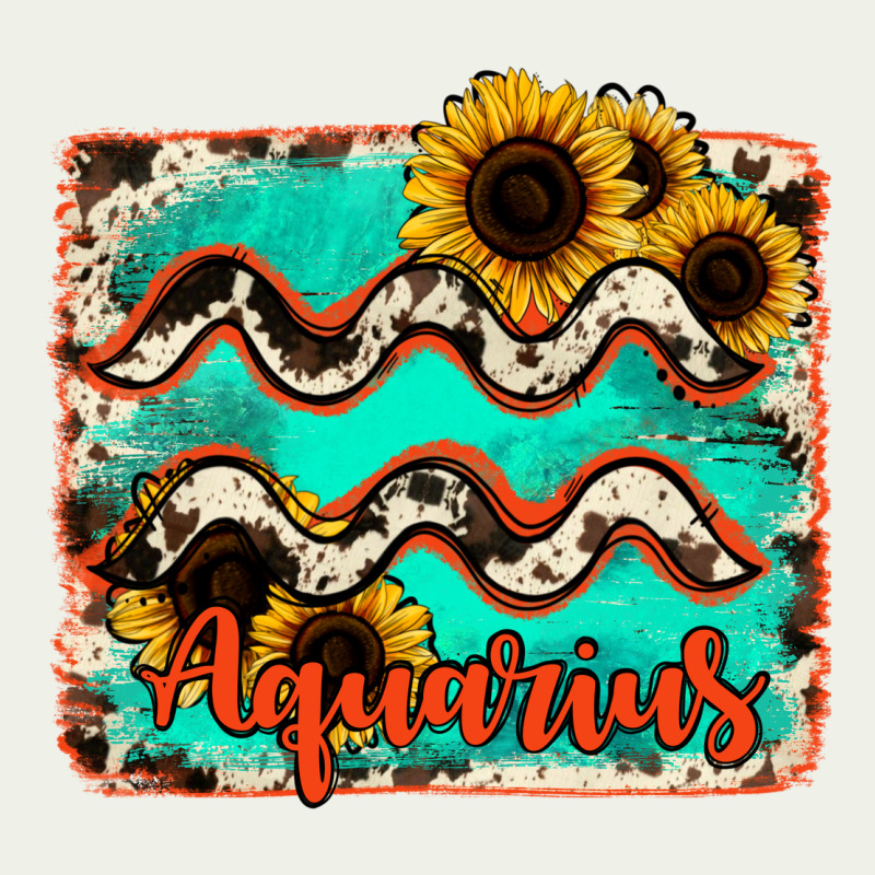 Aquarius Turquoise Cowhide Urban Heavy Tee by RanaPortraitStore | Teevron