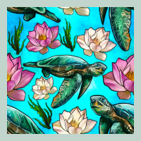 Sea Turtle Seamless Pattern Zipper Hoodie | Teevron