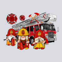Fire Truck Gnomes Zipper Hoodie | Teevron