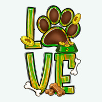 Tie Dye St. Patrick's Day Love Dog Paw Premium Hoodie | Teevron