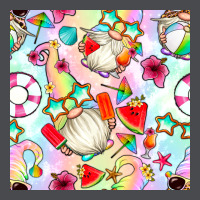 Summer Gnome Seamless Pattern Zipper Hoodie | Teevron