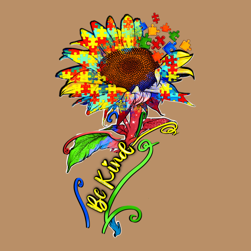 Be Kind Autism Sunflower Vintage Hoodie by Zillion Design Studio | Teevron