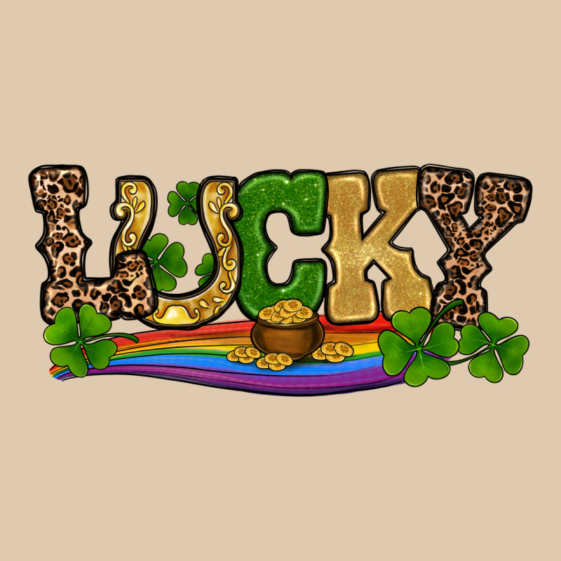 St Patricks Shamrock Gold With Rainbow Heavyweight Sweatshirt by RanaPortraitStore | Teevron