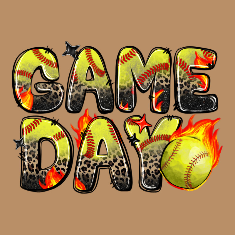Game Day Softball Leopard Vintage Hoodie by Zillion Design Studio | Teevron