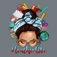 Teacher Life Messy Bun Heavyweight Sweatshirt | Teevron