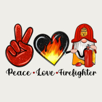 Peace Love Firefighter Zipper Hoodie | Teevron