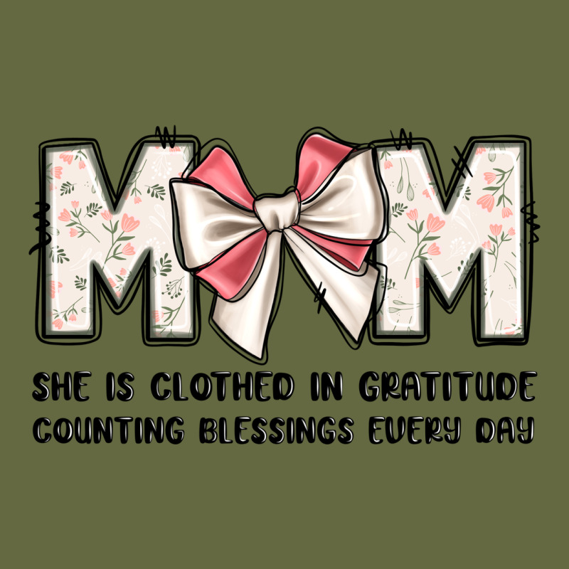 Mom She Is Clothed In Gratitude Counting Blessings Long Sleeve Tee by JahusDesignShop | Teevron