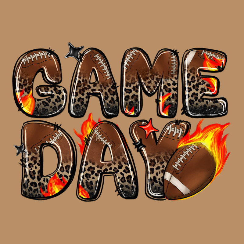 Game Day Football Leopard Vintage Hoodie by Zillion Design Studio | Teevron
