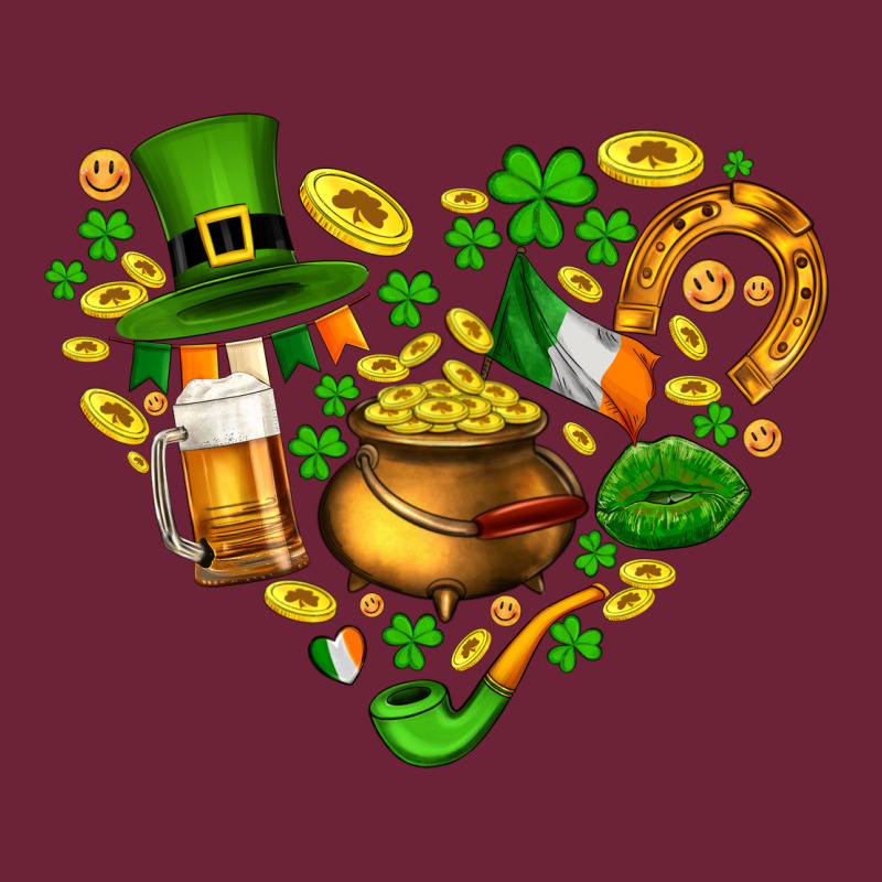 St Patricks Heart Long Sleeve Tee by AdoDesignShop | Teevron