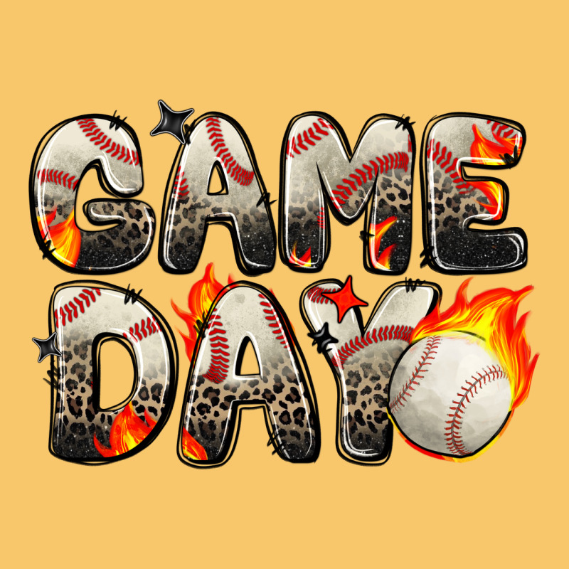 Game Day Baseball Leopard Vintage Hoodie by Zillion Design Studio | Teevron
