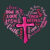 Jesus Is Love Heart Cross Valentines Day Premium Sweatshirt | Teevron