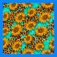 Sunflowers And Leopard Western Seamless Pattern Zipper Hoodie | Teevron