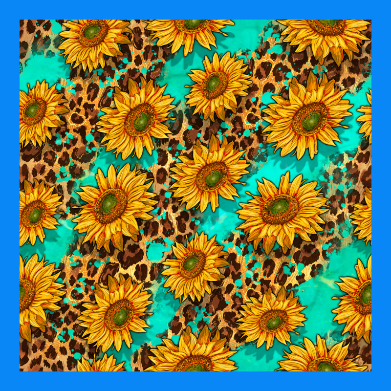 Sunflowers And Leopard Western Seamless Pattern Zipper Hoodie by BundleAndBundleShop | Teevron