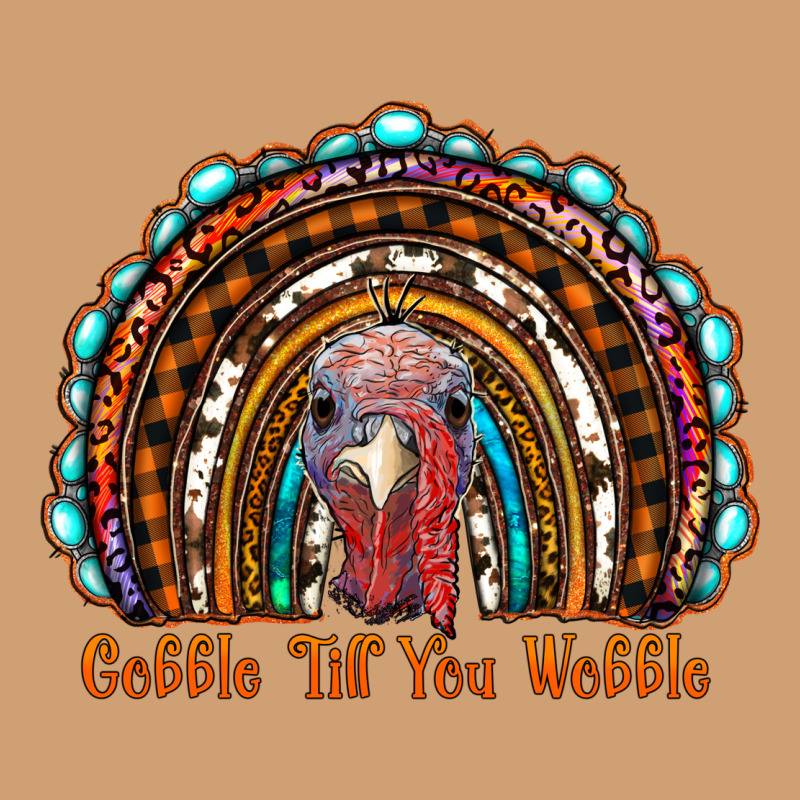 Gobble Till You Wobble Thanksgiving Rainbow Vintage Tee by RanaPortraitStore | Teevron