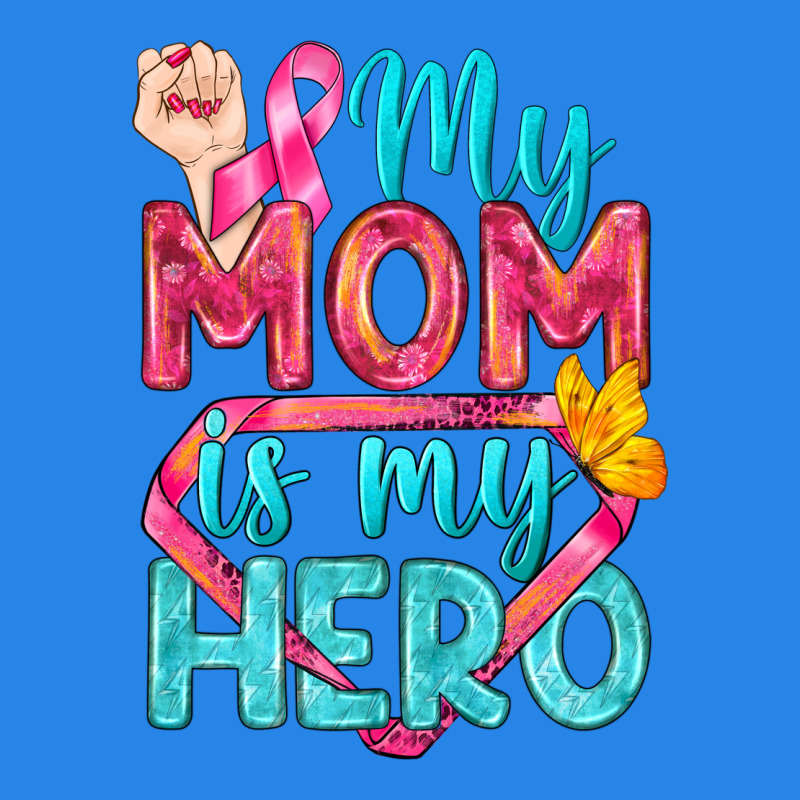 My Mom Is My Hero Breast Cancer Premium Hoodie by BundleAndBundleShop | Teevron