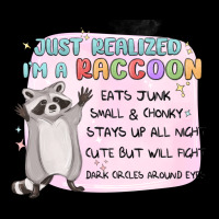 Just Realized Im A Raccoon Premium Sweatshirt | Teevron